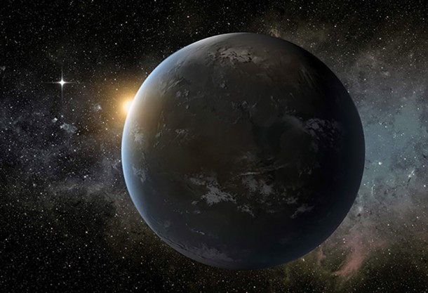 An artist’s rendering of an exoplanet is shown. An exoplanet is a planet that exists outside Earth’s solar system. Illustration credit: NASA/Ames/JPL-Caltech An artist’s rendering of an exoplanet is shown. An exoplanet is a planet that exists outside Earth’s solar system. Illustration credit: NASA/Ames/JPL-Caltech