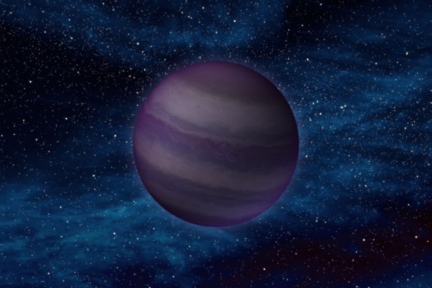 This artist's concept illustrates a close-up view of a cool brown dwarf. Objects like this, drifting just beyond our solar system, have been imaged by NASA's Wide-field Infrared Survey Explorer and could be discovered by Backyard Worlds: Planet 9. Credit: NASA/JPL-Caltech This artist's concept illustrates a close-up view of a cool brown dwarf. Objects like this, drifting just beyond our solar system, have been imaged by NASA's Wide-field Infrared Survey Explorer and could be discovered by Backyard Worlds: Planet 9. Credit: NASA/JPL-Caltech