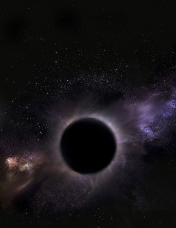 This artist's conception shows another representation of the intermediate-mass black hole that may lurk in the center of the globular cluster 47 Tucanae. B. Kızıltan & T. Karacan This artist's conception shows another representation of the intermediate-mass black hole that may lurk in the center of the globular cluster 47 Tucanae. B. Kızıltan & T. Karacan