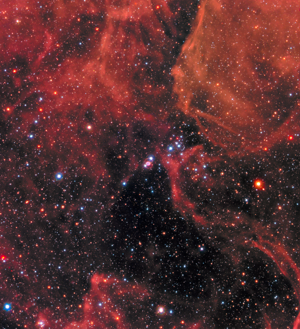 This Hubble Space Telescope image shows Supernova 1987A within the Large Magellanic Cloud, a neighboring galaxy to our Milky Way. Credits: NASA, ESA, R. Kirshner (Harvard-Smithsonian Center for Astrophysics and Gordon and Betty Moore Foundation), and M. Mutchler and R. Avila (STScI) This Hubble Space Telescope image shows Supernova 1987A within the Large Magellanic Cloud, a neighboring galaxy to our Milky Way. Credits: NASA, ESA, R. Kirshner (Harvard-Smithsonian Center for Astrophysics and Gordon and Betty Moore Foundation), and M. Mutchler and R. Avila (STScI)