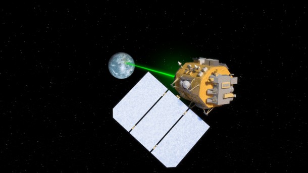 Several upcoming NASA missions will use lasers to increase data transmission from space. Image Credit: NASA's Goddard Space Flight Center/Amber Jacobson, producer Several upcoming NASA missions will use lasers to increase data transmission from space. Image Credit: NASA's Goddard Space Flight Center/Amber Jacobson, producer