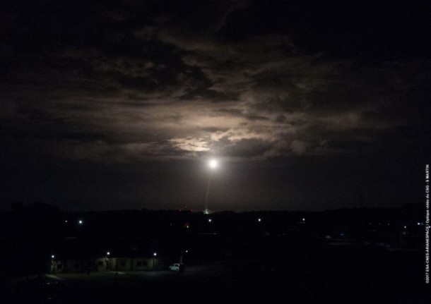 The light-lift Vega ascends from the Spaceport's SLV launch complex with its OPTSAT-3000 and Venµs satellite passengers. The light-lift Vega ascends from the Spaceport's SLV launch complex with its OPTSAT-3000 and Venµs satellite passengers.