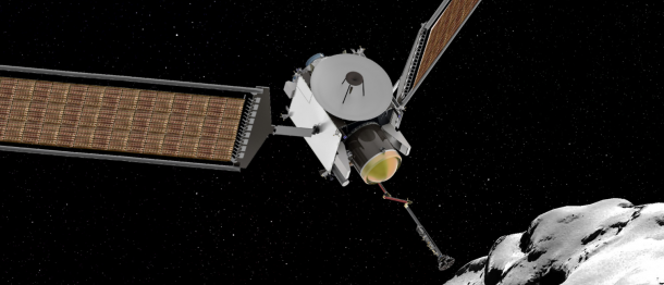 The CAESAR (Comet Astrobiology Exploration SAmple Return) mission will acquire a sample from the nucleus of comet Churyumov-Gerasimenko, returning it safely to Earth. Comets are made up of materials from ancient stars, interstellar clouds, and the birth of our solar system. The CAESAR sample will reveal how these materials contributed to the early Earth, including the origins of the Earth's oceans, and of life. Credits: NASA The CAESAR (Comet Astrobiology Exploration SAmple Return) mission will acquire a sample from the nucleus of comet Churyumov-Gerasimenko, returning it safely to Earth. Comets are made up of materials from ancient stars, interstellar clouds, and the birth of our solar system. The CAESAR sample will reveal how these materials contributed to the early Earth, including the origins of the Earth's oceans, and of life. Credits: NASA