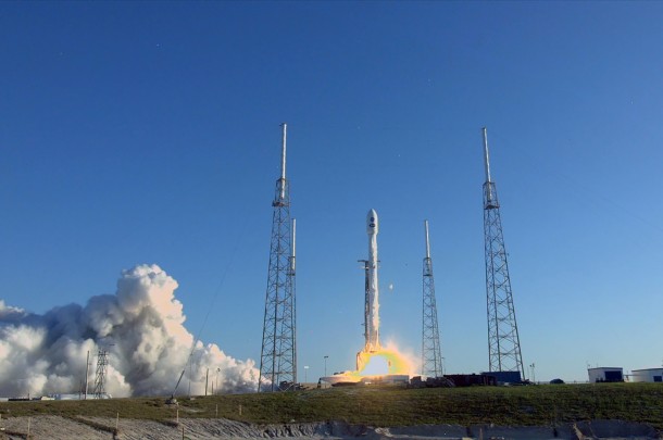 NASA’s next planet-hunter, the Transiting Exoplanet Survey Satellite (TESS), successfully launched on a SpaceX Falcon 9 on April 18, 2018. TESS will search for new worlds outside our solar system for further study. Credits: NASA Television NASA’s next planet-hunter, the Transiting Exoplanet Survey Satellite (TESS), successfully launched on a SpaceX Falcon 9 on April 18, 2018. TESS will search for new worlds outside our solar system for further study. Credits: NASA Television