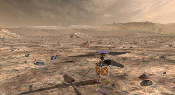 NASA's Mars Helicopter, a small, autonomous rotorcraft, will travel with the agency's Mars 2020 rover, currently scheduled to launch in July 2020, to demonstrate the viability and potential of heavier-than-air vehicles on the Red Planet. Credits: NASA/JPL-Caltech NASA's Mars Helicopter, a small, autonomous rotorcraft, will travel with the agency's Mars 2020 rover, currently scheduled to launch in July 2020, to demonstrate the viability and potential of heavier-than-air vehicles on the Red Planet. Credits: NASA/JPL-Caltech