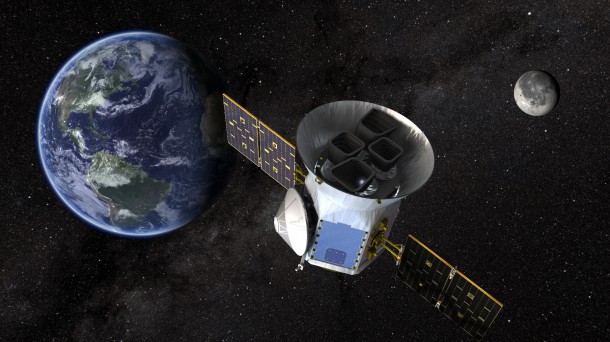 An artist’s illustration of the Transiting Exoplanet Survey Satellite. Credits: NASA's Goddard Space Flight Center An artist’s illustration of the Transiting Exoplanet Survey Satellite. Credits: NASA's Goddard Space Flight Center