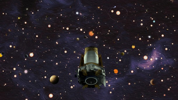 NASA's Kepler space telescope, shown in this artist's concept, revealed that there are more planets than stars in the Milky Way galaxy. Image credit: NASA NASA's Kepler space telescope, shown in this artist's concept, revealed that there are more planets than stars in the Milky Way galaxy. Image credit: NASA